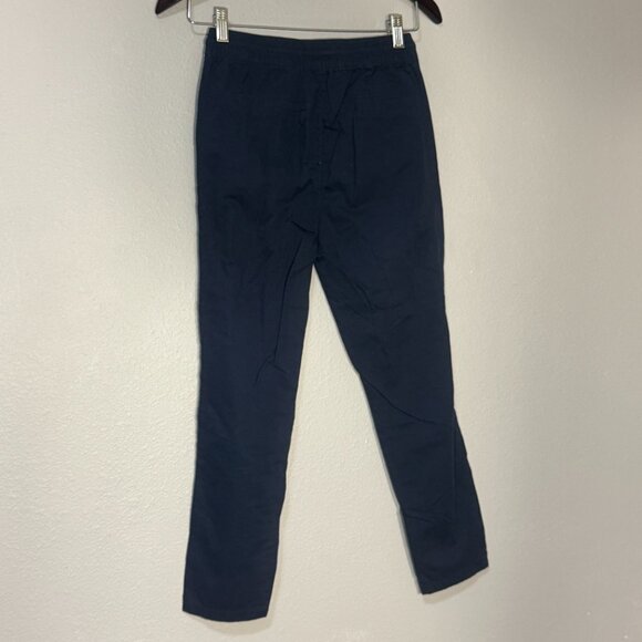 Kids Classic Navy Straight Leg Pants Minimalist Everyday Size 9-10 Lefties - Picture 3 of 5